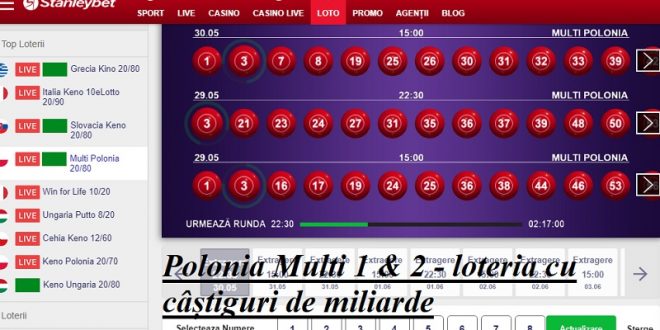 Polonia Multi 1 & 2 - loteria cu castiguri de miliarde