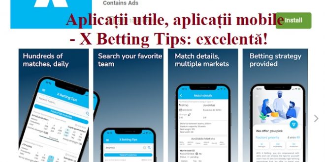 Aplicații utile, aplicații mobile - X Betting Tips: excelentă!